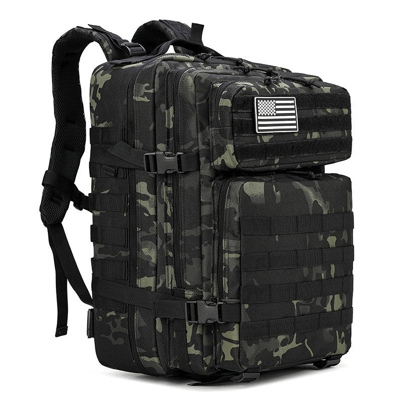 Mochila crossfit táctica militar de 45lt cómoda, resistente, ideal para gimnasio con soporte de carga pesada espacio óptimo y bolsillo interno