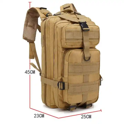 Mochila crossfit táctica militar de 25lt cómoda, resistente, ideal para gimnasio con soporte de carga pesada espacio óptimo y bolsillo interno