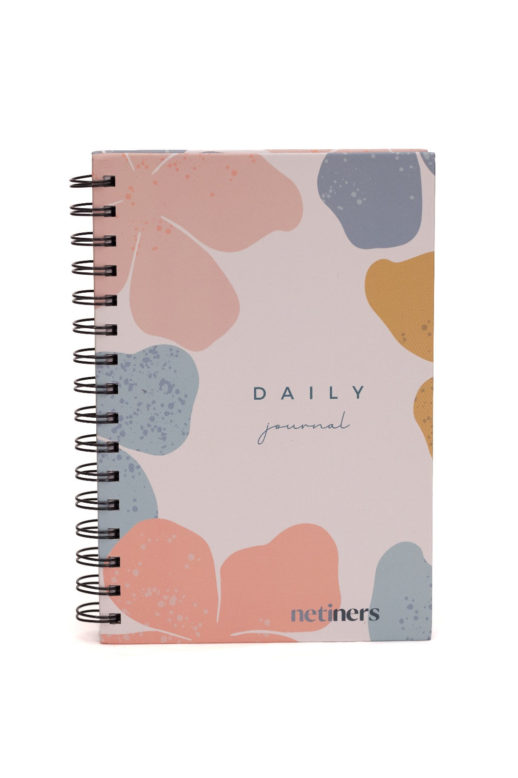 Cuaderno de notas espirales premium tema flores, punteado, tapa dura, Cuaderno en espiral A5+ estilo vintage 200 páginas